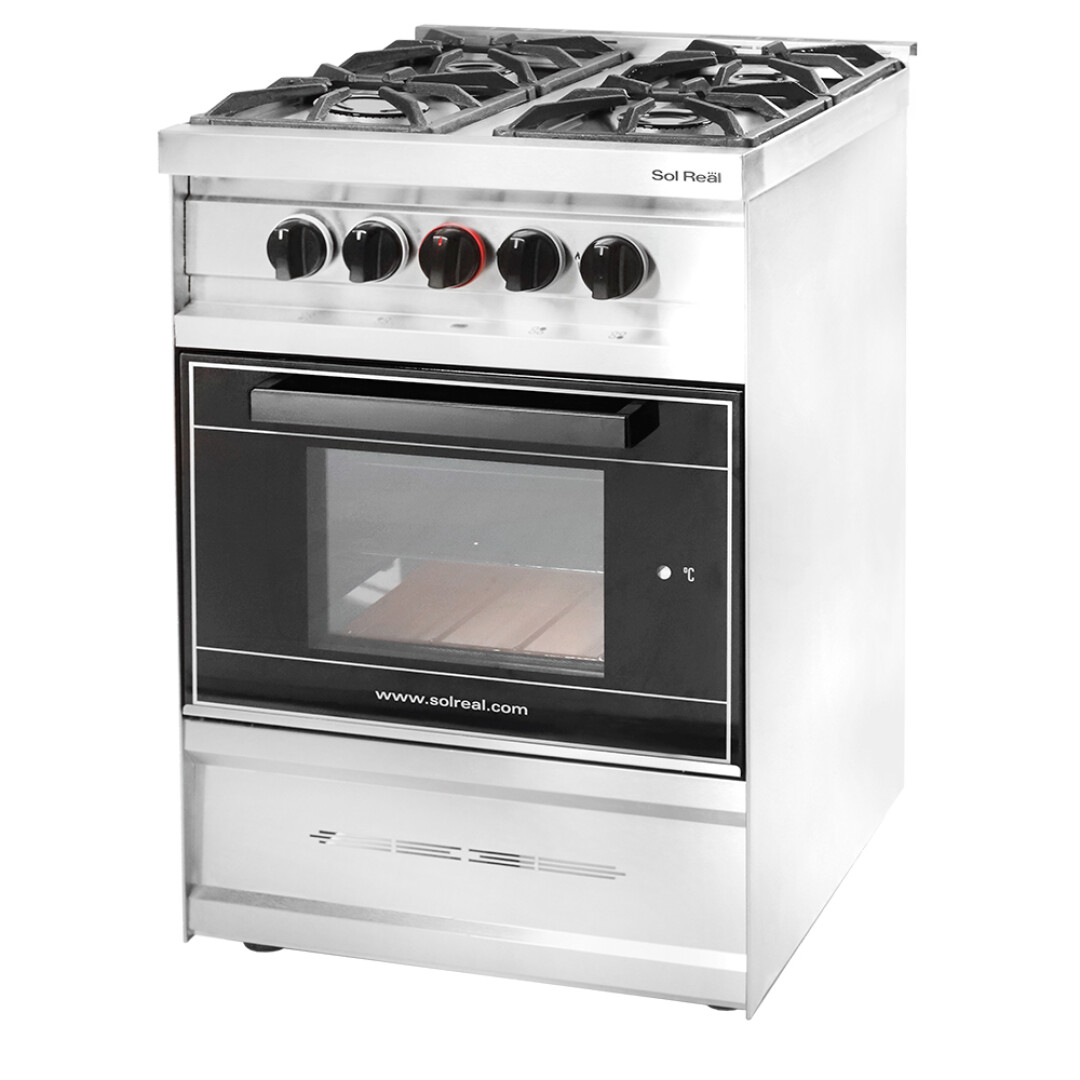 Cocina Sol Real Mini Semi-Industrial (4 Hornallas) con Rejas de ...